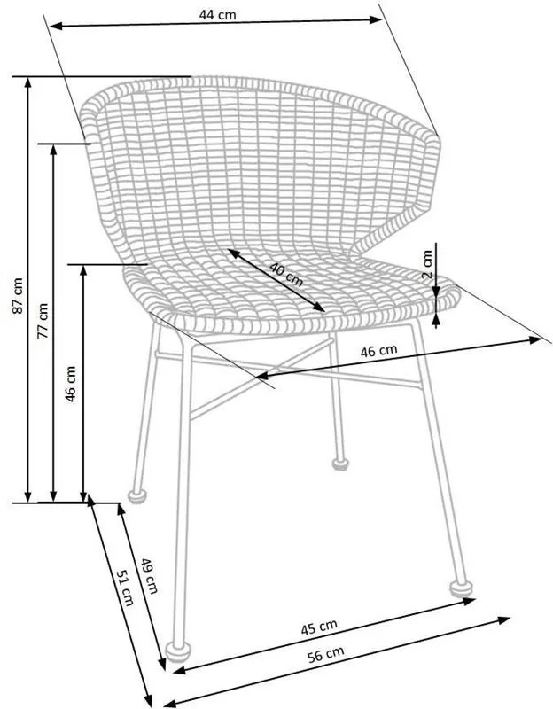 Rattan fotel RESO 407