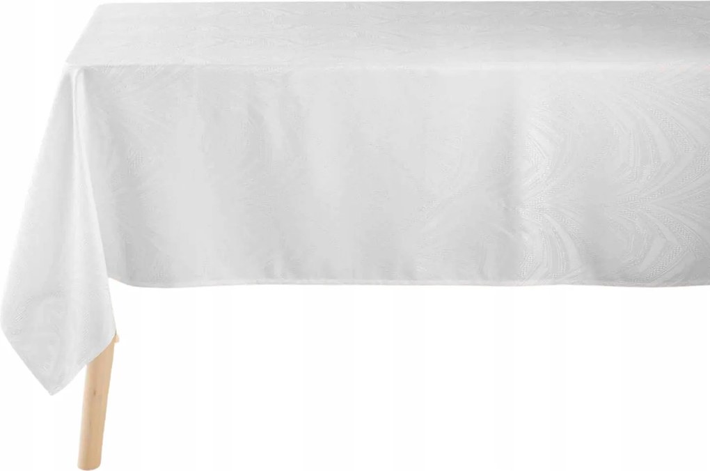 Abrosz asztalra Fehér jacquard Mintás 140x240 Lolly