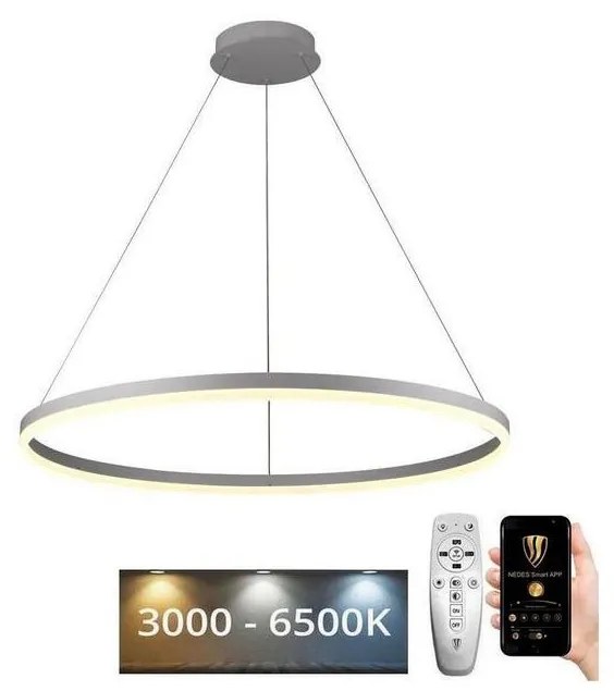 Brilagi - LED dimmelhető, kábelre függeszthető CIRCLE csillár LED/55W/230V 3000-6500K + távirányító