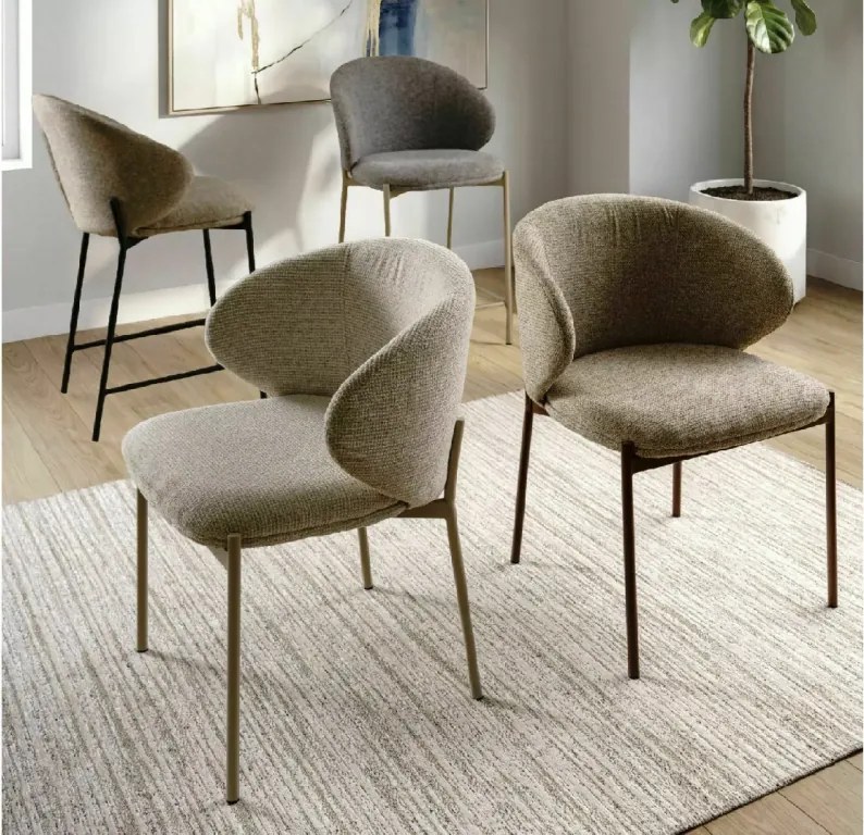 Étkezőszék KIOTO, dió/bézs