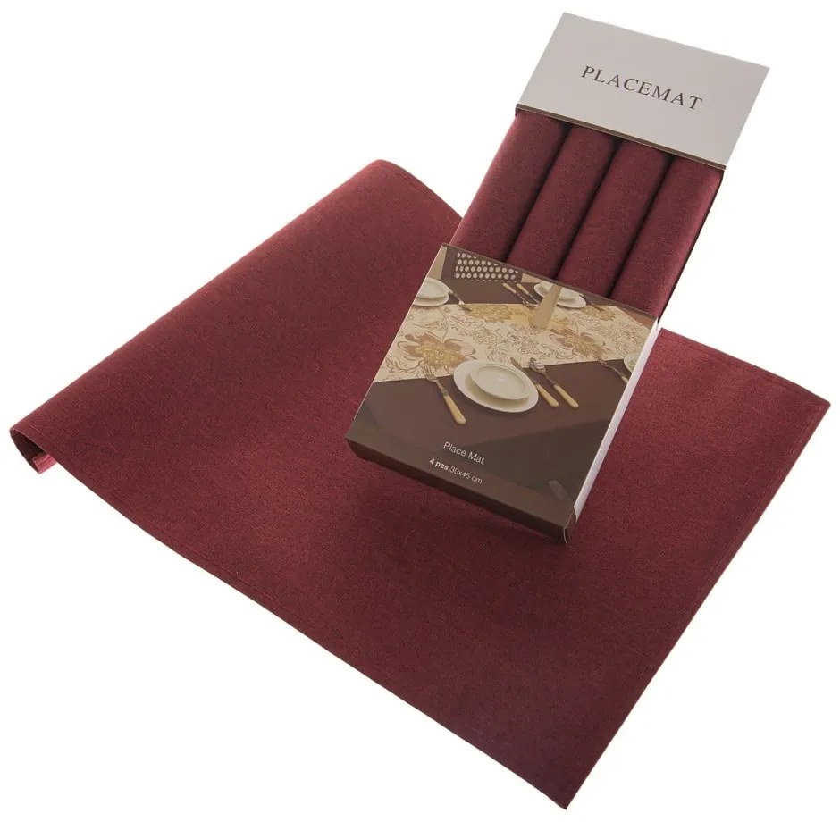 Textil tányéralátét szett 4 db-os 30x45 cm Simple – Dakls