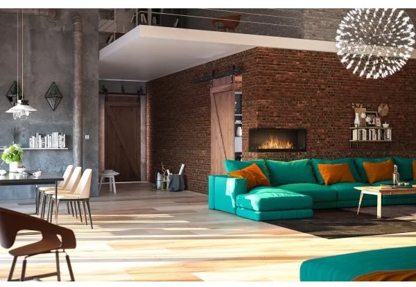 InFire - Sarok BIO kandalló 110x45 cm 3kW fekete