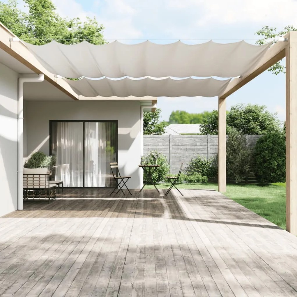 Fehér oxford-szövet függőleges napellenző 300x360 cm