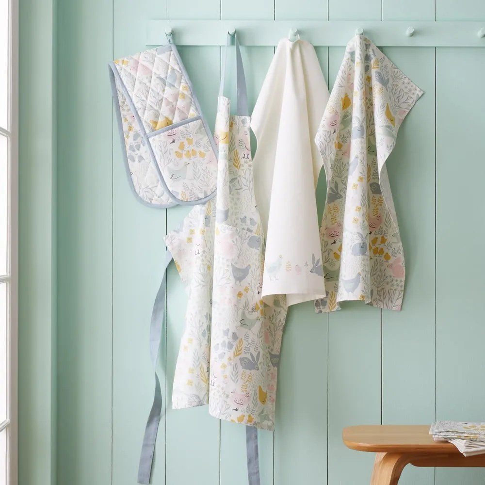 Pamut konyharuha szett 4 db-os 50x70 cm Cottage Friends – Catherine Lansfield