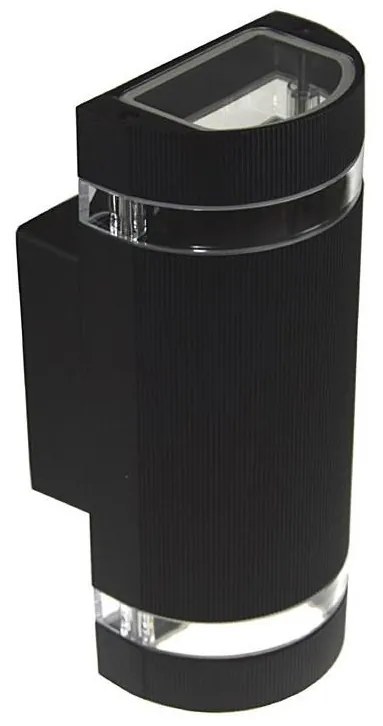 Kültéri fali lámpa KORTEK 2xGU10/30W/230V IP44 fekete