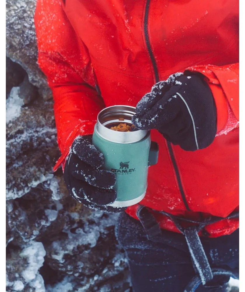 Zöld rozsdamentes acél ételtartó termosz 400 ml Legendary Classic Hammer Tone Green – Stanley