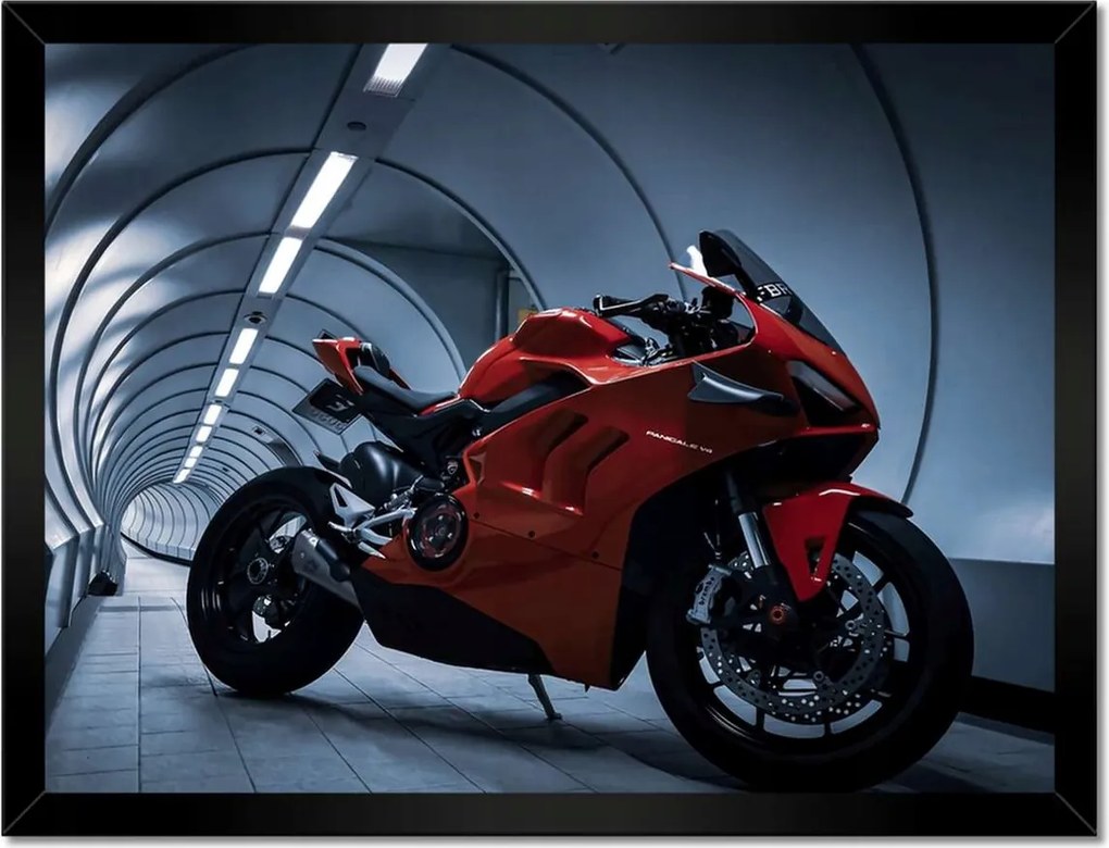 Poszter keretben 40x30 Piros Ducati Panigale