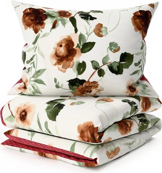 Kétoldalas ágyneműhuzat DUO SENSE ROSALIA mintás + párnahuzat 40x50 cm INGYEN Ágyneműhuzat mérete: 70 x 90 cm | 140 x 200 cm