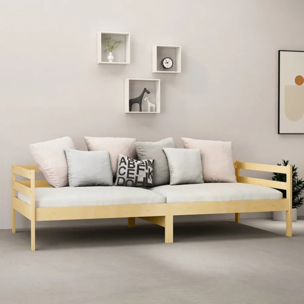 tömör fenyőfa kanapéágy 90 x 200 cm