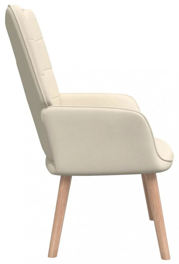 krémszínű szövet pihenőfotel