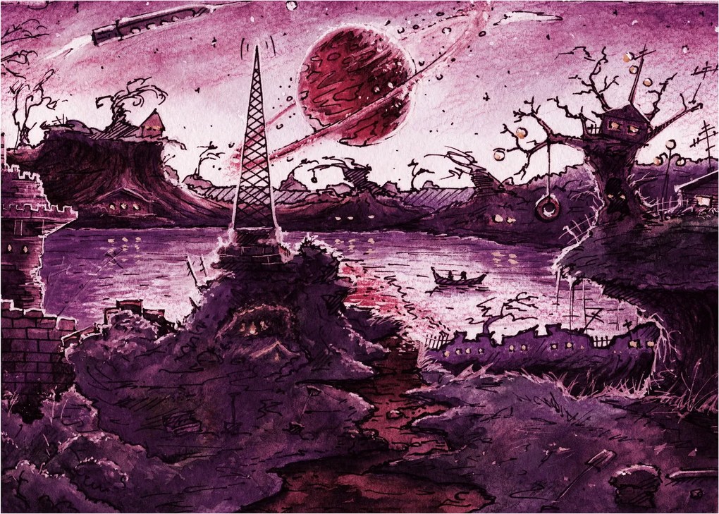Kép - Elvarázsolt falu (70x50 cm)