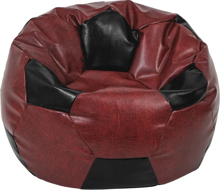 Mondo Ball babzsákfotel - műbőr - bordó/fekete - 170 liter R