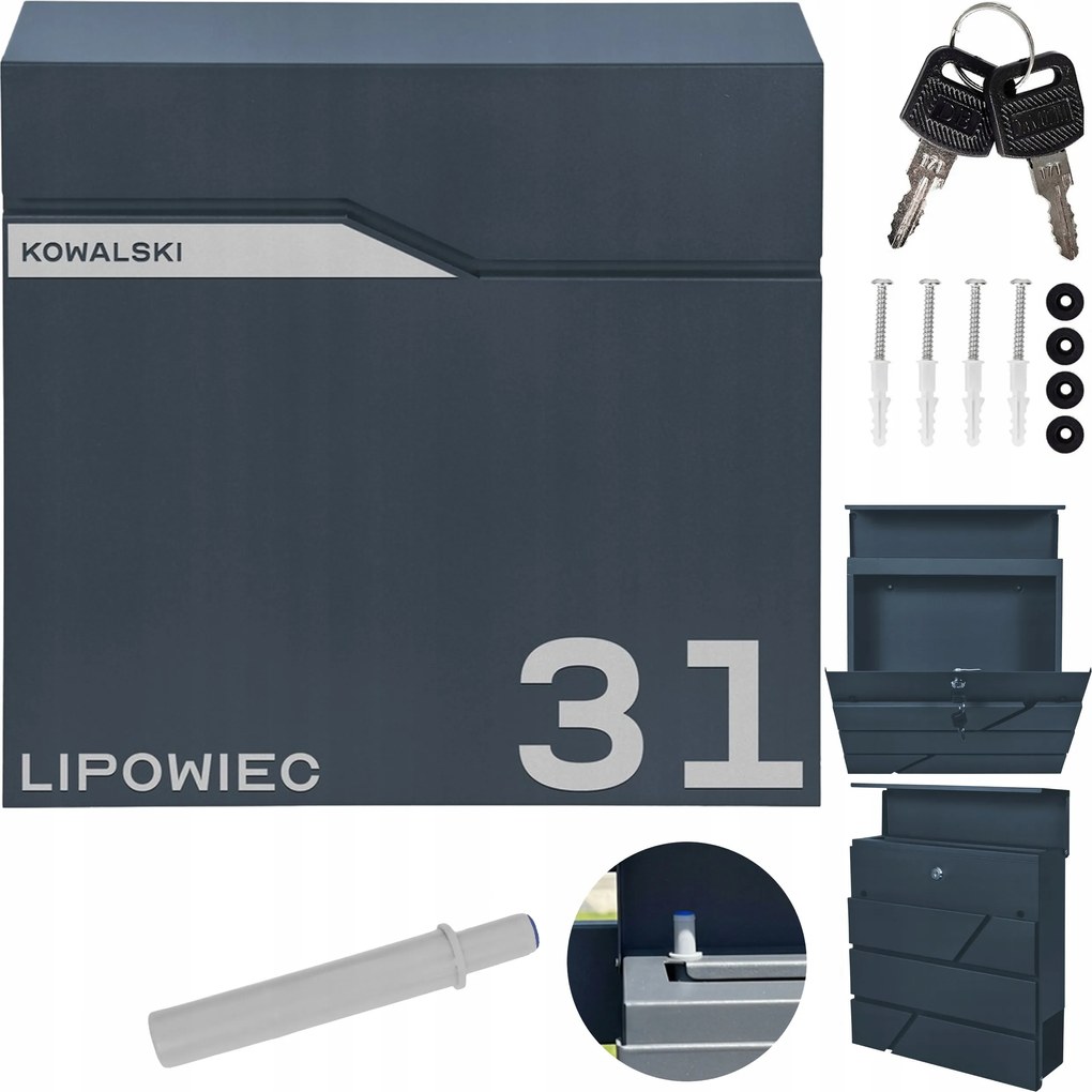 Postaláda Postai Levelezés +felirat Címmel És Számmal