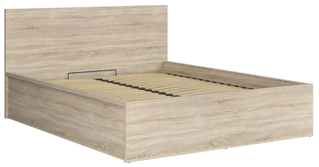 Franciaágy 160 cm Tetrix 11 (szonoma tölgy) (ágyráccsal) (tárolóhellyel). 1098492