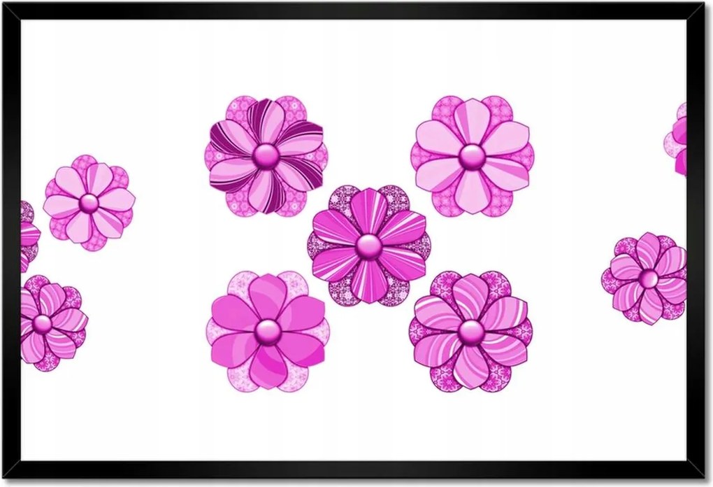 Poszterek keretben 60x40 Finom virágok