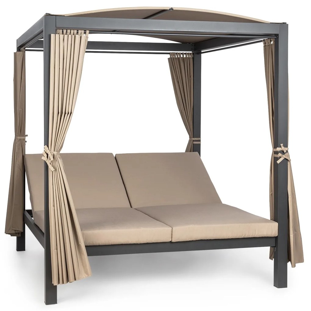 Eremitage Double XL napozóágy, 2 fő, fém váz, tető, függöny