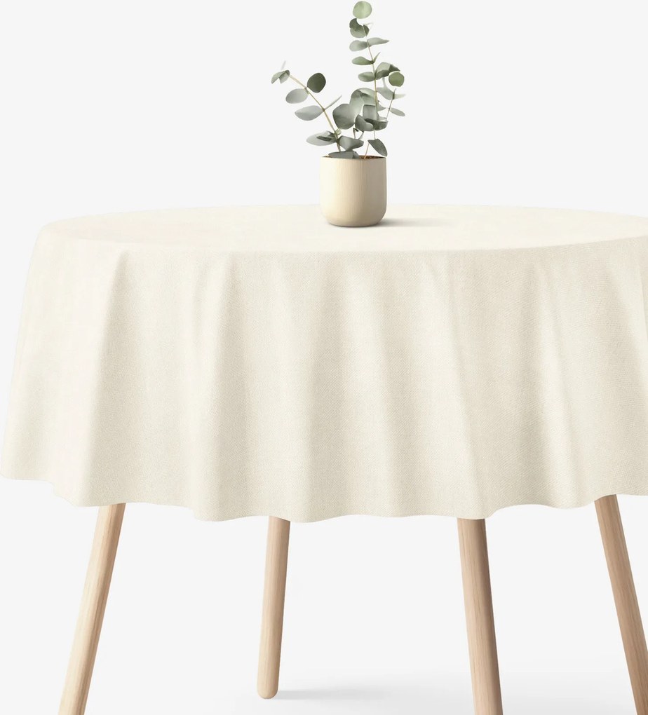 Goldea kör alakú terítő malaga - krémszínű Ø 230 cm