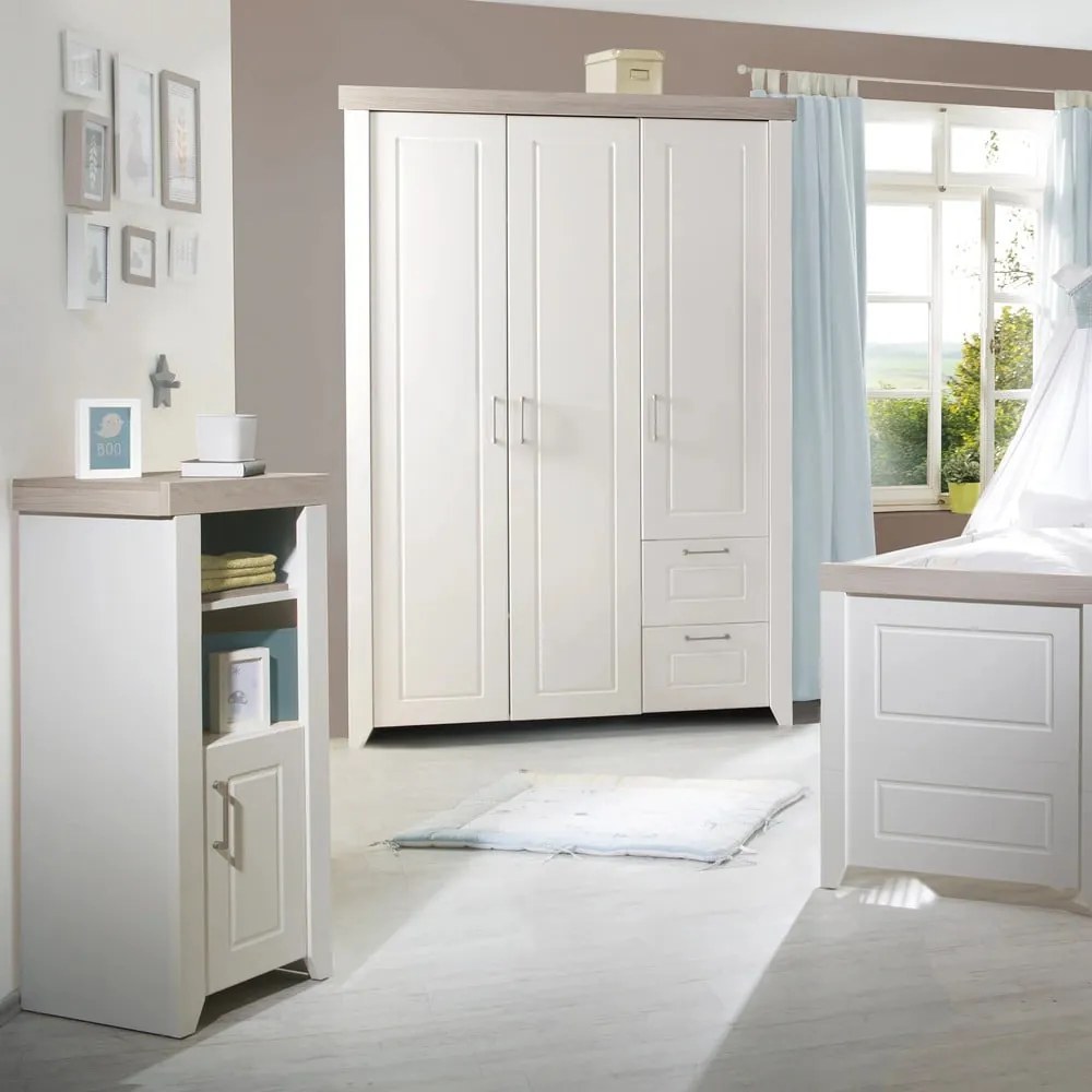 Fehér gyerek könyvespolc 49x115 cm Felicia – Roba