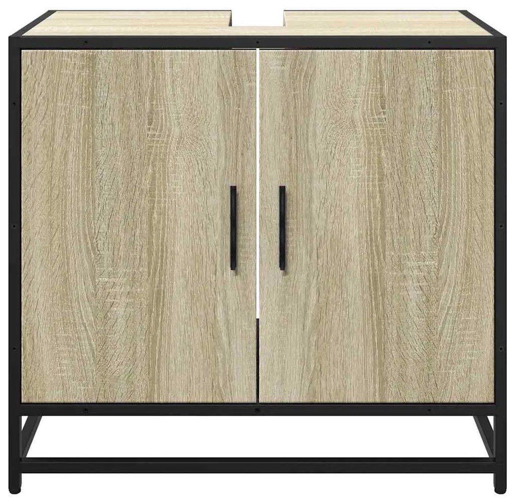 sonoma tölgyfa fürdőszobai mosdószekrény 65 x 33 x 60 cm