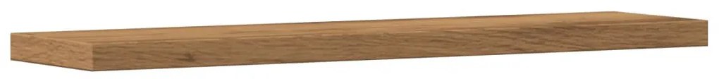4 db kézműves tölgy színű szerelt fa fali polc 40 x 10 x 1,5 cm