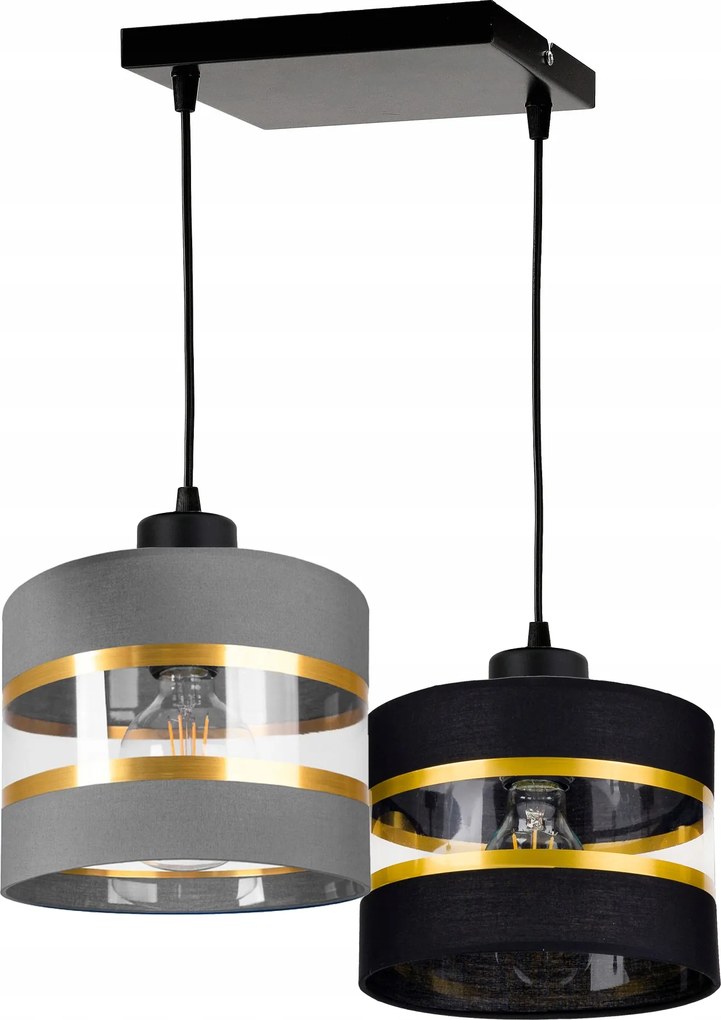 Függőlámpa Túlnyúló mennyezeti csillár lámpabúra 2xE27