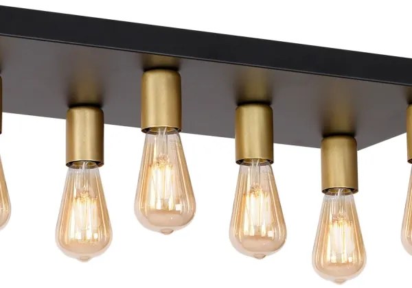 Spotlámpa FILO 11xE27/60W/230V fekete/arany