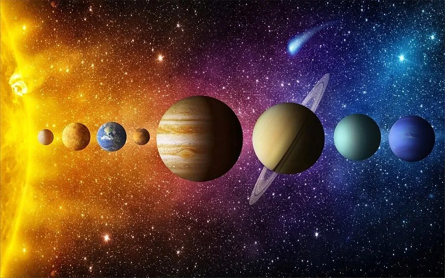 Vászonkép Bolygó Naprendszer 80x50