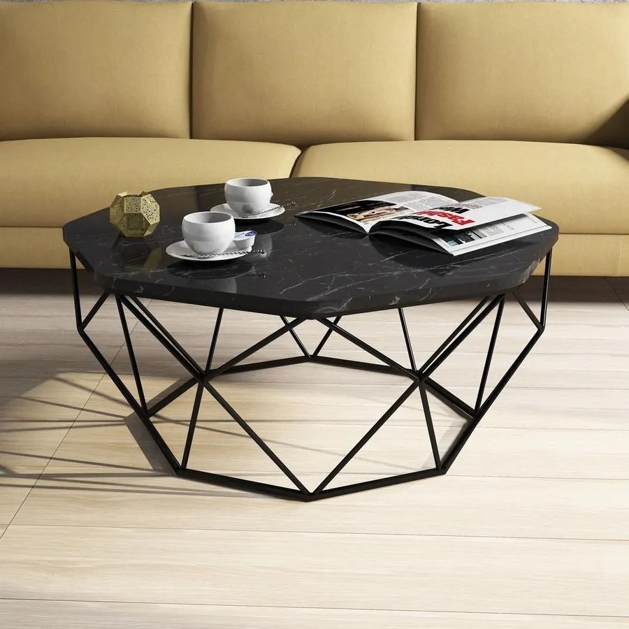Dohányzóasztal Diamond - Black Marble