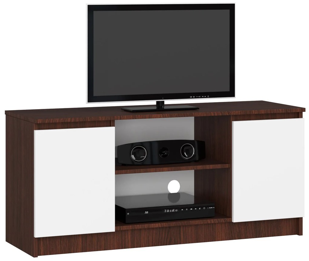 TV asztal Darian (wenge + fehér). Akció -13%. 1068682
