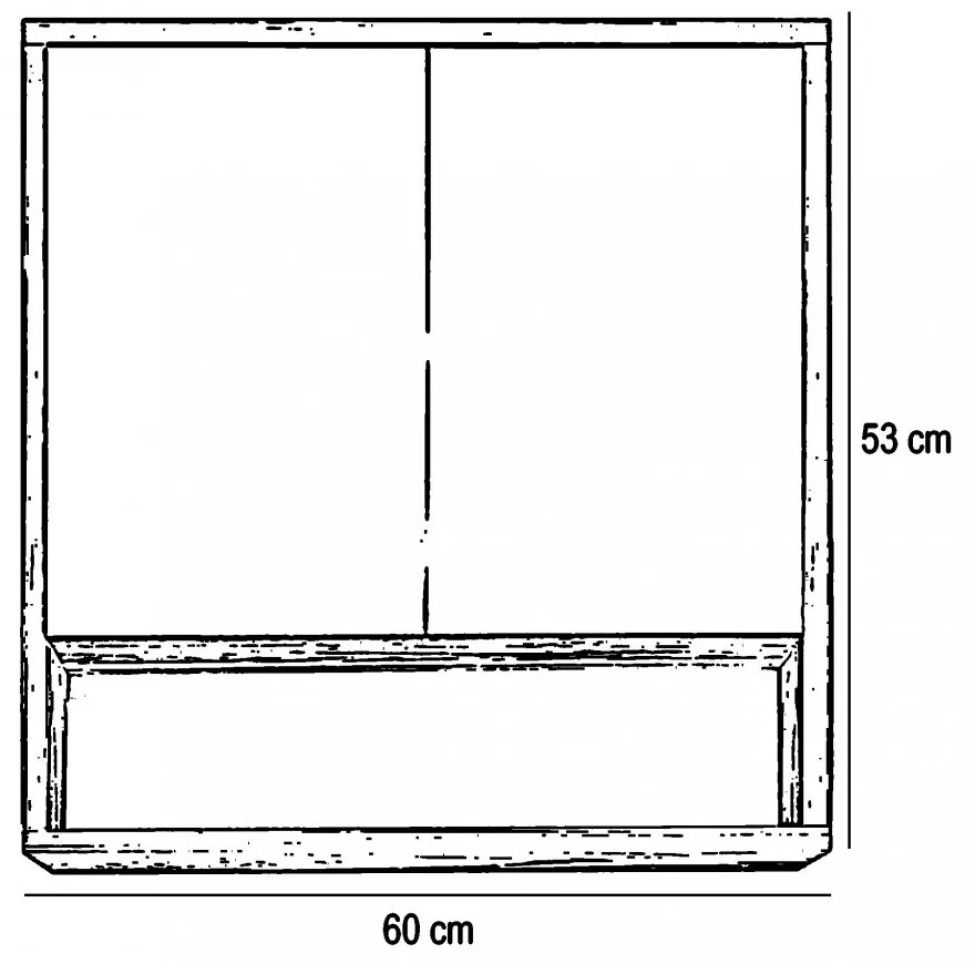Porto 60 komplett fürdőszoba bútor rauna szil színben