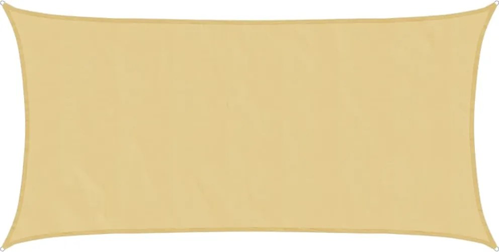 vidaXL homokszínű 100% poliészter oxford szövet napvitorla 3,5x2 m