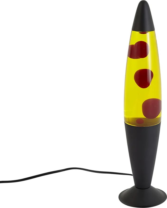 Láva lámpa sárga piros viasszal, LED-del - Molten Lava