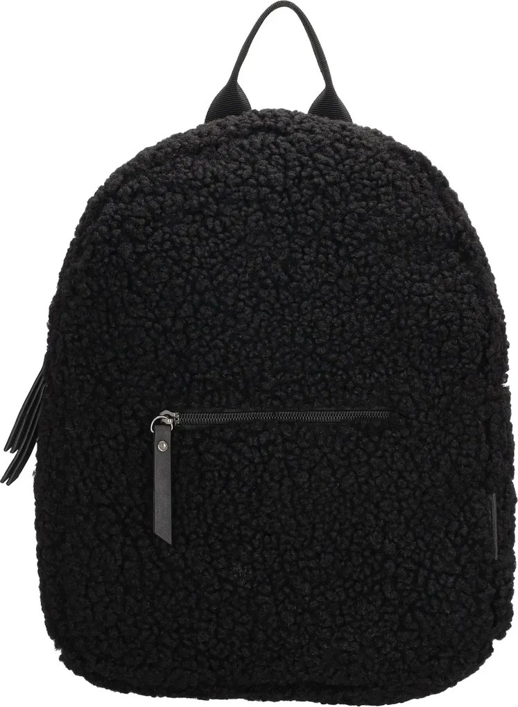 Fekete puha gyerek hátizsák „Furry”