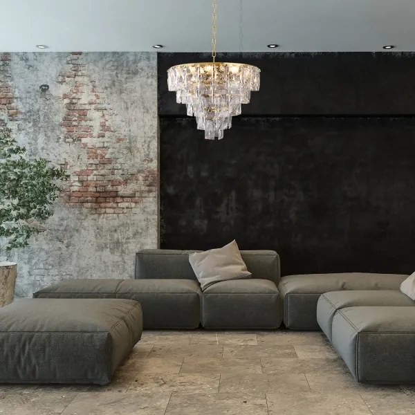 Kristály csillár láncon CHELSEA 6xE14/40W/230V