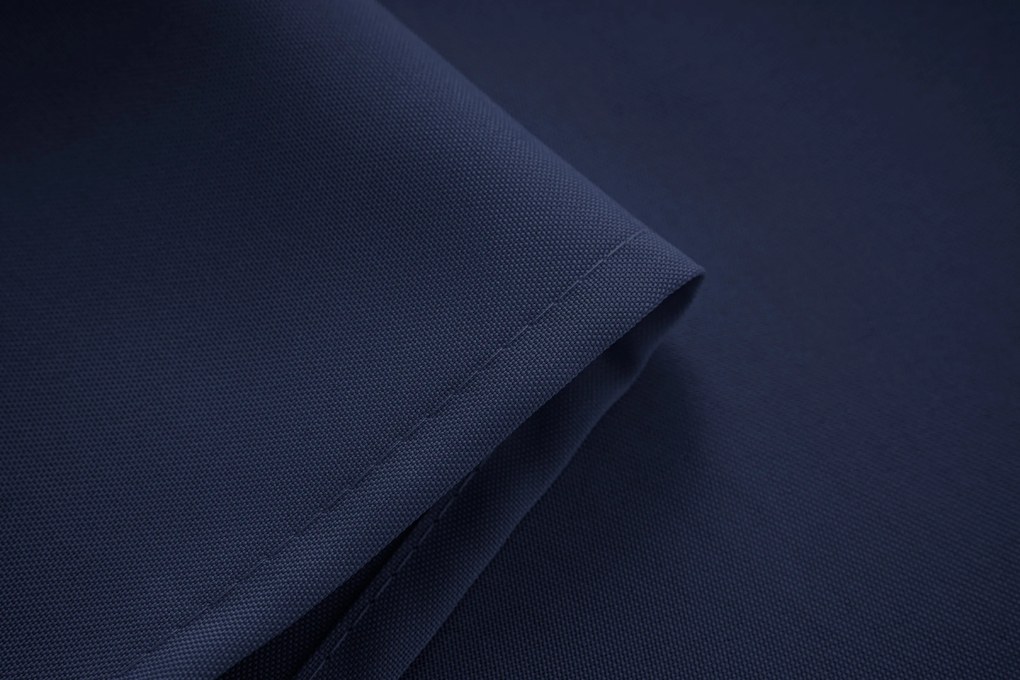 Függöny OXFORD LIGHT 140x250 cm, sötétkék Felfüggesztés: Fém gyűrűk