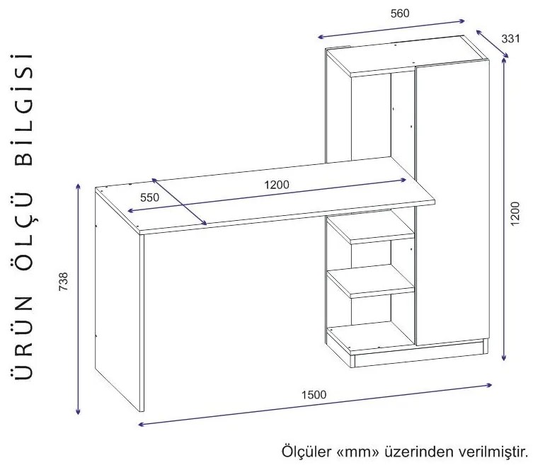 PC asztal Pimasi (antracit) . 1094986