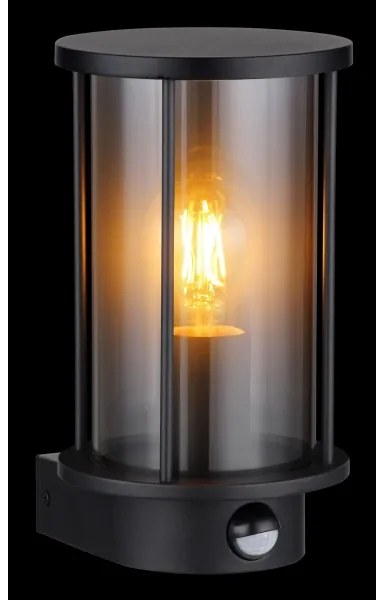 Globo 31360S - Kültéri fali lámpa érzékelővel GRACEY 1xE27/60W/230V IP54