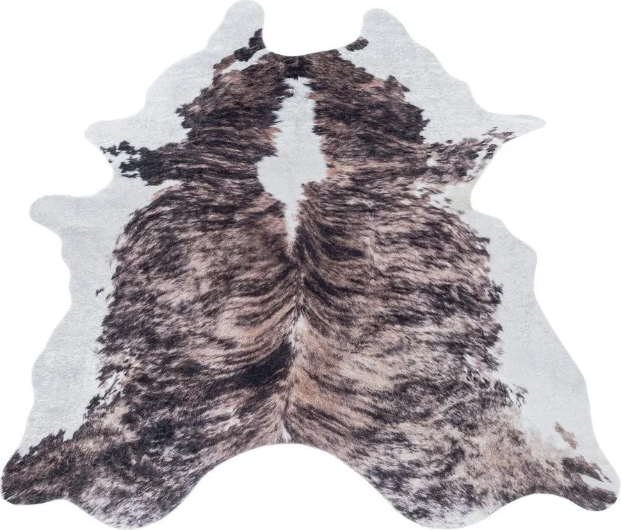 Sötétbarna szintetikus bőr 100x135 cm Etosha – Ayyildiz Carpets