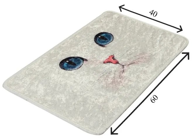 Krémszínű fürdőszobai kilépő 40x60 cm Blue Eyes – Foutastic