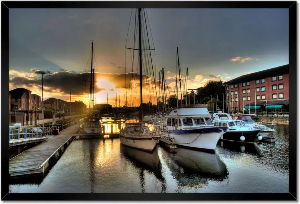 Poszterek keretben 60x40 Nyugat a kikötőben