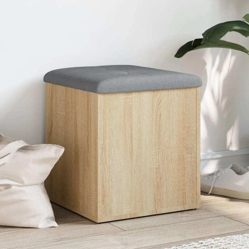 sonoma tölgyfa tárolópad 42 x 42 x 45 cm