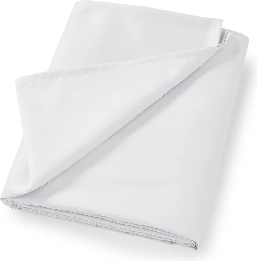 Fehér pamut-szatén lepedő 180x260 cm Cotton Sateen – Bianca
