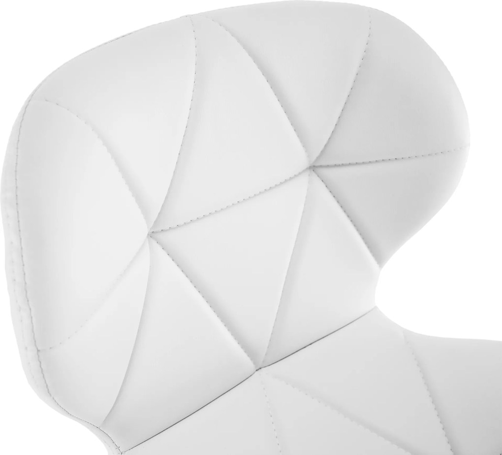 Irodai fotel, fehér/króm, ARGUS NEW