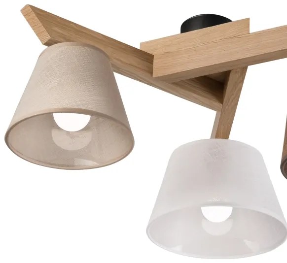 Brilagi - LED  Felületre szerelhető csillár  ANTHONY 3xE14/40W/230V tölgy