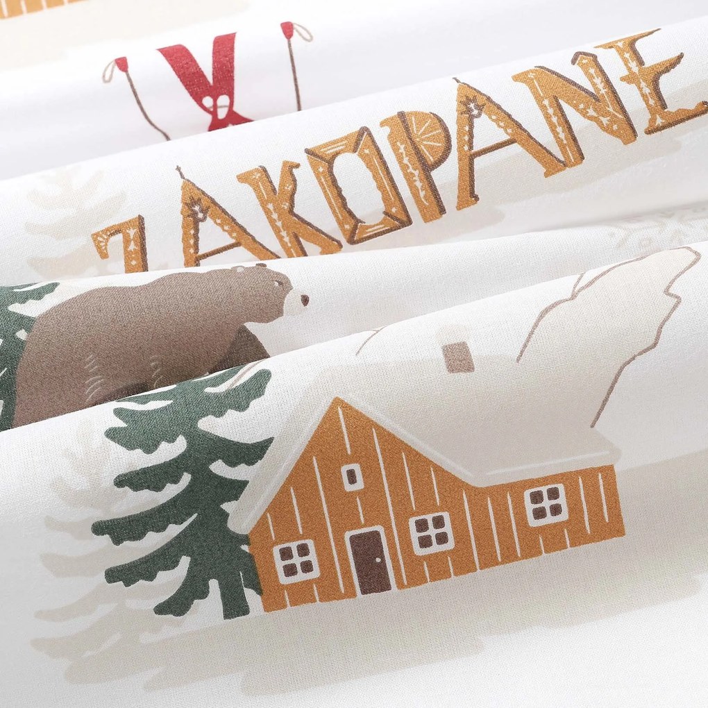 Goldea gyermek körgumis pamut lepedő kiságyba - zakopane 70 x 140 cm