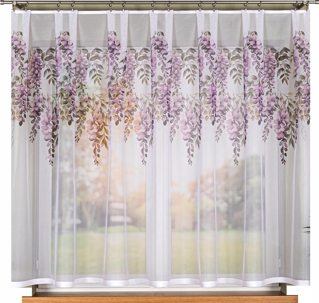 Wisteria kész függöny, nyomtatott méret 200x160cm (szegélyekkel)