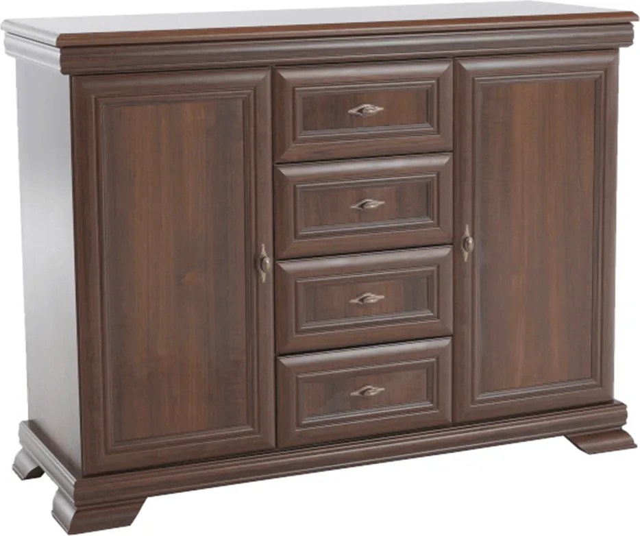 kétajtós komód fiókokkal, samoa king, KORA KK3