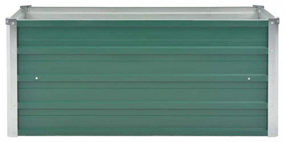 zöld horganyzott acél kerti magaságyás 100 x 40 x 45 cm