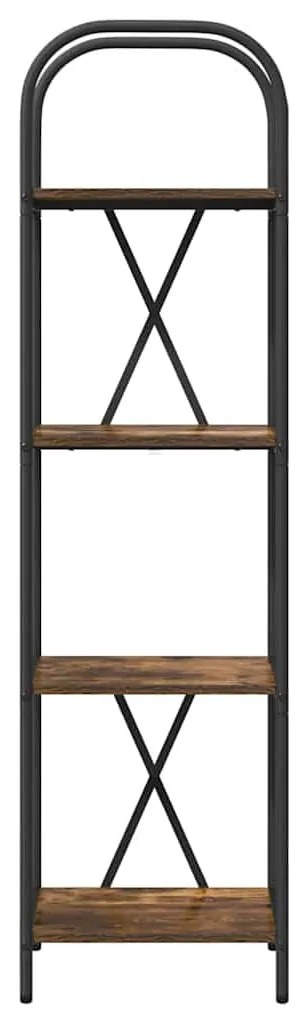 Könyvespolc Füstölt tölgy 40 x 30 x 146 cm Faanyag