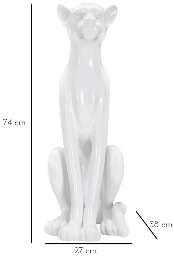Ülő leopárd 27x38x74 cm